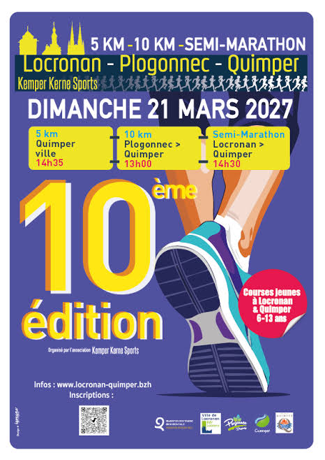 Inscriptions course Locronan Quimper 2027